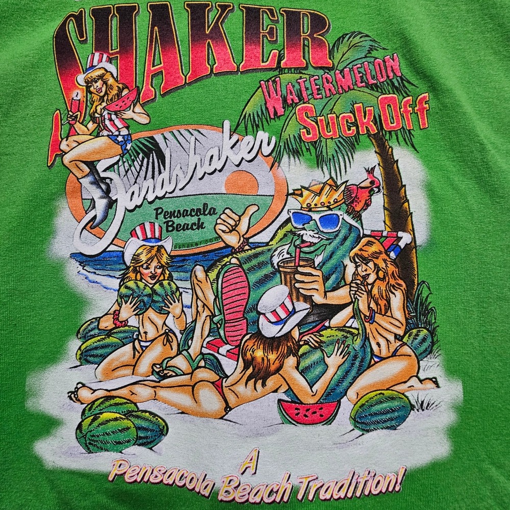 Sandshaker Shaker Watermelon Suck Off 2015 Pensacola Beach Graphic T‎ Shirt 3XL - Picture 8 of 9